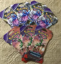 Pokemon Sleeved Temporal Forces Booster Packs Factory Sealed - Image 1