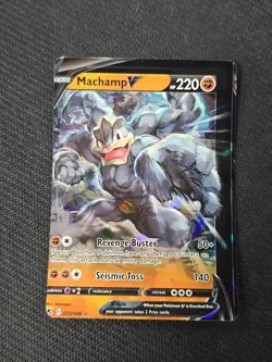 MISCUT Machamp V 072/189 Ultra Rare Holo SWSH10 Astral Radiance NM Pokemon Error - Image 1