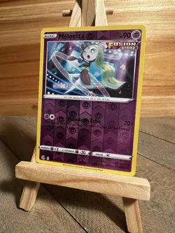 Pokemon SWSH08: Fusion Strike Rare Meloetta #124/264 Reverse Holo Lightly played - Image 1