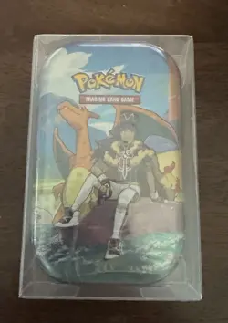 Pokemon TCG Sword Shield Crown Zenith Leon & Charizard Mini Tin - Mint/Sealed - Image 1