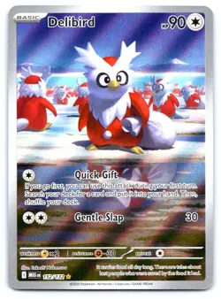 Delibird Pokemon Illustration Rare ME01: Mega Evolution 152/132 - Image 1