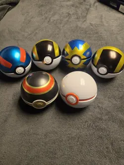 Pokemon TCG POKE BALL TINS EMPTY Lot Of 6 - Image 1