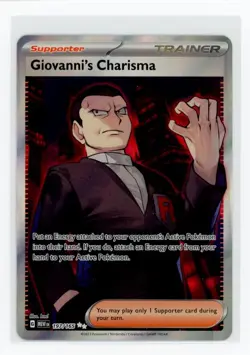 Pokemon SV: Scarlet & Violet 151 #197/165 Giovanni's Charisma - Image 1