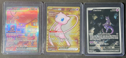 Pokemon TCG 151 UPC Promo Set Mew SVP053 Metal Mew ex 205/165 Mewtwo SVP052 - Image 1