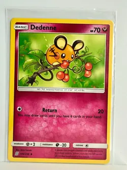 NM - Dedenne 145/236 S&M Unified Minds Uncommon Pokemon - Image 1