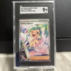 2024 POKEMON SSP EN #246/191 LISIA'S APPEAL SPECIAL ILLUSTRATION RARE SGC 9 - Image 1