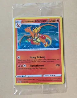 Pokemon Special Delivery Charizard Promo Card SWSH075 - SEALED - Image 1