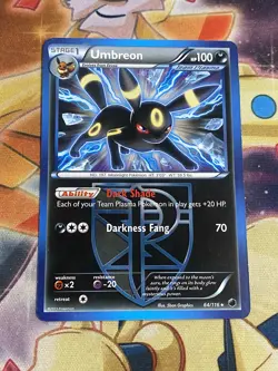 Umbreon - 64/116 - Pokemon Plasma Freeze Black & White Non Holo Rare Card NM - Image 1
