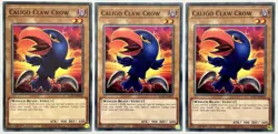 3 x EGS1-EN012 Caligo Claw Crow - Common 1st Edition Near Mint YuGiOh Card - Image 1