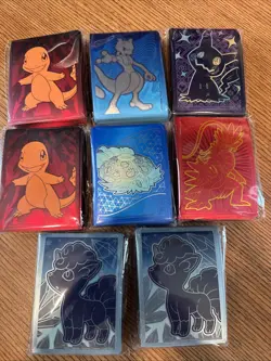 Lot Of 8 Pokemon TCG Card Sleeves, All Sealed - Image 1
