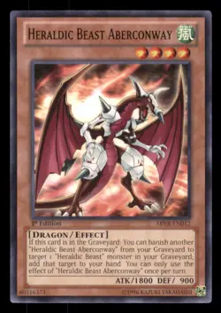 Yu-gi-oh Heraldic Beast Aberconway #ABYR-EN012 Abyss Rising LP - Image 1