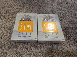 SIM CITY TCG Starter Deck Set Lot X2 NEW FACTORY SEALED 1994 CCG Card Game Maxis - Image 1