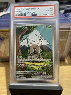 Pokemon TCG Pinsir Illustration Rare Card 168/167 PSA 10 - Image 1