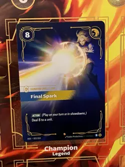 Final Spark Riftbound Origins TCG Card NM Proving Grounds Exclusive - Image 1