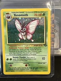 Pokemon TCG Venomoth Holo Rare Card 13/64 Jungle - Image 1