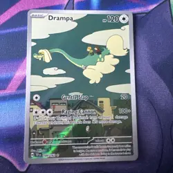 Pokemon TCG Drampa Full Art Card Temporal Forces Illustration, Card 184/162 - Image 1