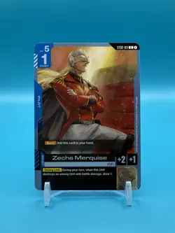Zechs Merquise (4 Cards) - Starter Deck 02: Wings Of Advance - ST02-011 - NM - Image 1