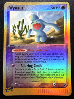 Wynaut 54/100 EX Sandstorm Pokemon Card Reverse Holo Foil Rare Near Mint - Image 1