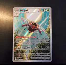 Pokemon TCG Card Ninjask 137/132 Mega Evolution Illustration Rare Holo - NM - Image 1