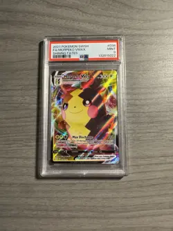 Pokemon TCG Morpeko VMAX Shining Fates Holo Ultra Rare Card 038/072 PSA 9 - Image 1