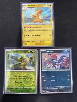 Lot Of 3 Pokemon Cards Holo & Reverse Holo Scarlet and Violet Base Set - Image 1