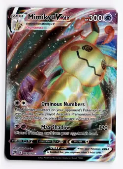 Mimikyu VMAX 069/172 Ultra Rare - Pokmeon Card Brilliant Stars - Near Mint - Image 1