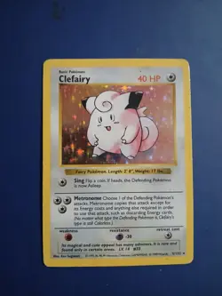 SHADOWLESS WOTC - Clefairy 5/102 - Base Set - Holo Rare Pokemon Card HP - Image 1