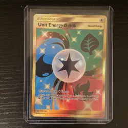 Pokemon TCG Unit Energy LPM Ultra Prism Holo Card 170/156 Secret Rare - Image 1