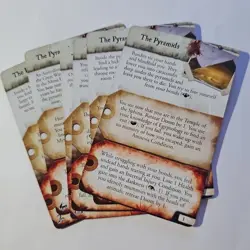 Expedition Game Card The Pyramids Eldritch Horror Replacement 6 Cards Under the - Image 1