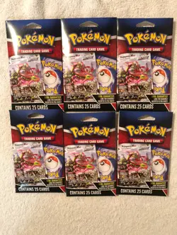 POKEMON TCG 25 Cards with 1 Foil Card - 6 packs - NEW never been opened! - Image 1