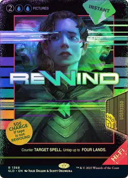 MTG FOIL Rewind Secret Lair 1368 Borderless - Secret Lair #1368 - Image 1