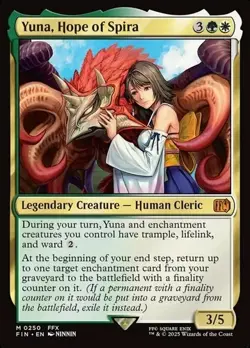 MTG: Final Fantasy - Yuna, Hope of Spira Foil - Mythic #0250 - Image 1