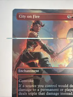 City on Fire (Rainbow Foil) Secret Lair Drop Foil - Image 2