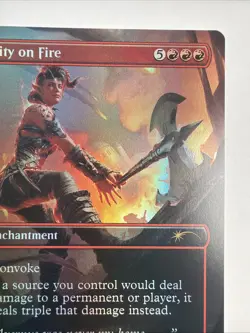 City on Fire (Rainbow Foil) Secret Lair Drop Foil - Image 3