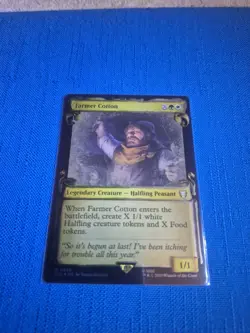 MTG LOTR Farmer Cotton 💥FOIL SPECIAL EDITION SCROLL💥 Lord of Rings Magic - Image 1