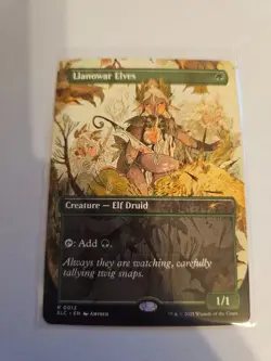 Llanowar Elves Borderless MTG Encyclopedia of Magic Nm/M - Image 1