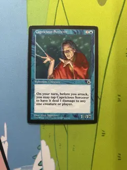 Capricious Sorcerer MTG Portal TCG Magic The Gathering 1997 - Image 1