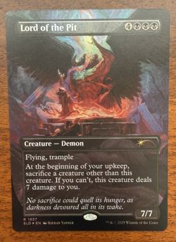 Lord Of The Pit - FOIL - MTG - Sketch Secret Lair Artist Kieran Yanner SLD - NM - Image 2