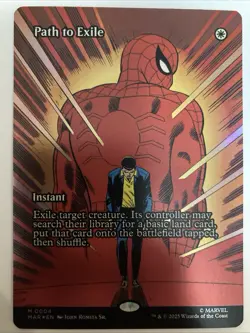 Spider-Man Magic The Gathering Path to Exile M 0004 Borderless FOIL (NM) - Image 1