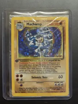 Sealed Pokemon Machamp 1st Edition Base Set 8/102 Holo WOTC 1999 X75JJ - Image 4