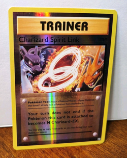 POKEMON CHARIZARD SPIRIT LINK 75/108 REVERSE HOLO XY EVOLUTIONS MP-HP - Image 1