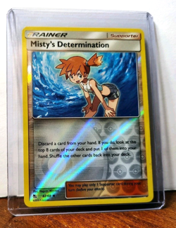 POKEMON MISTY'S DETERMINATION 62/68 REVERSE HOLO HIDDEN FATES LP-NM - Image 5