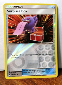 POKEMON SURPRISE BOX 187/214 REVERSE HOLO UNBROKEN BONDS GENGAR LP - Image 1