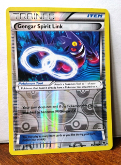 POKEMON GENGAR SPIRIT LINK 95/119 REVERSE HOLO TRAINER XY PHANTOM FORCES MP - Image 1