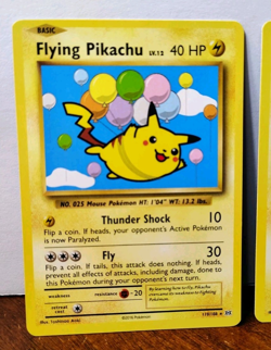POKEMON FLYING PIKACHU 110/108 & SURFING PIKACHU 111/108 SECRET RARES EVOLUTIONS - Image 2
