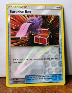 POKEMON SURPRISE BOX 187/214 REVERSE HOLO UNBROKEN BONDS GENGAR LP - Image 1