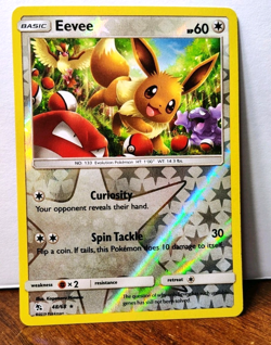 POKEMON EEVEE 48/68 REVERSE HOLO RARE HIDDEN FATES NM NEAR MINT - Image 1