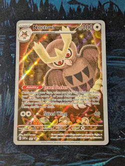 Noctowl 141 Illustration Rare Scarlet & Violet Promo Pokemon Card NM/M - Image 1