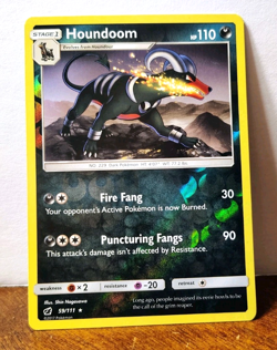 POKEMON HOUNDOOM 59/111 REVERSE HOLO RARE CRIMSON INVASION LP - Image 1