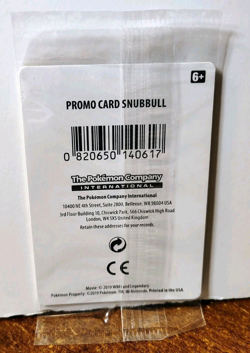 POKEMON SNUBBULL SM200 BLACK STAR PROMO DETECTIVE PIKACHU SEALED - Image 3